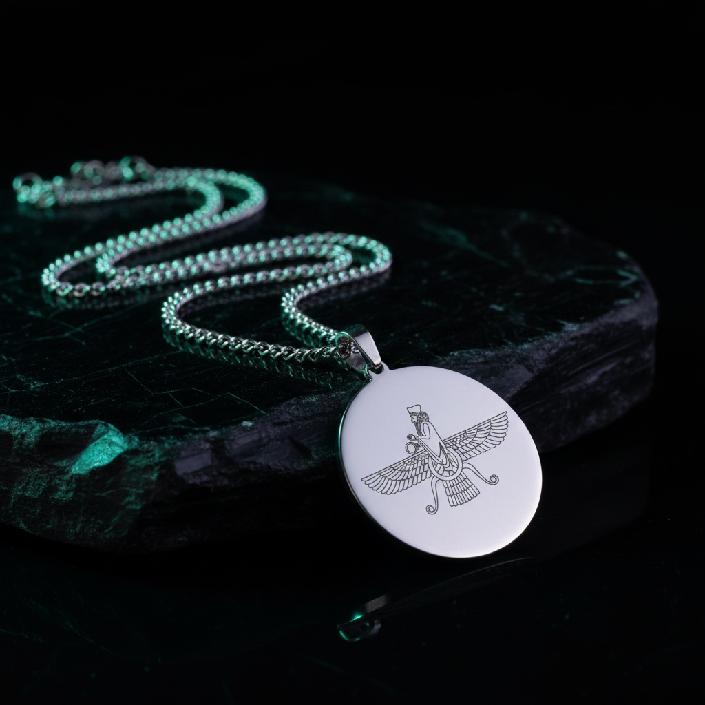 Dark Editorial — Faravahar Silver Medallion