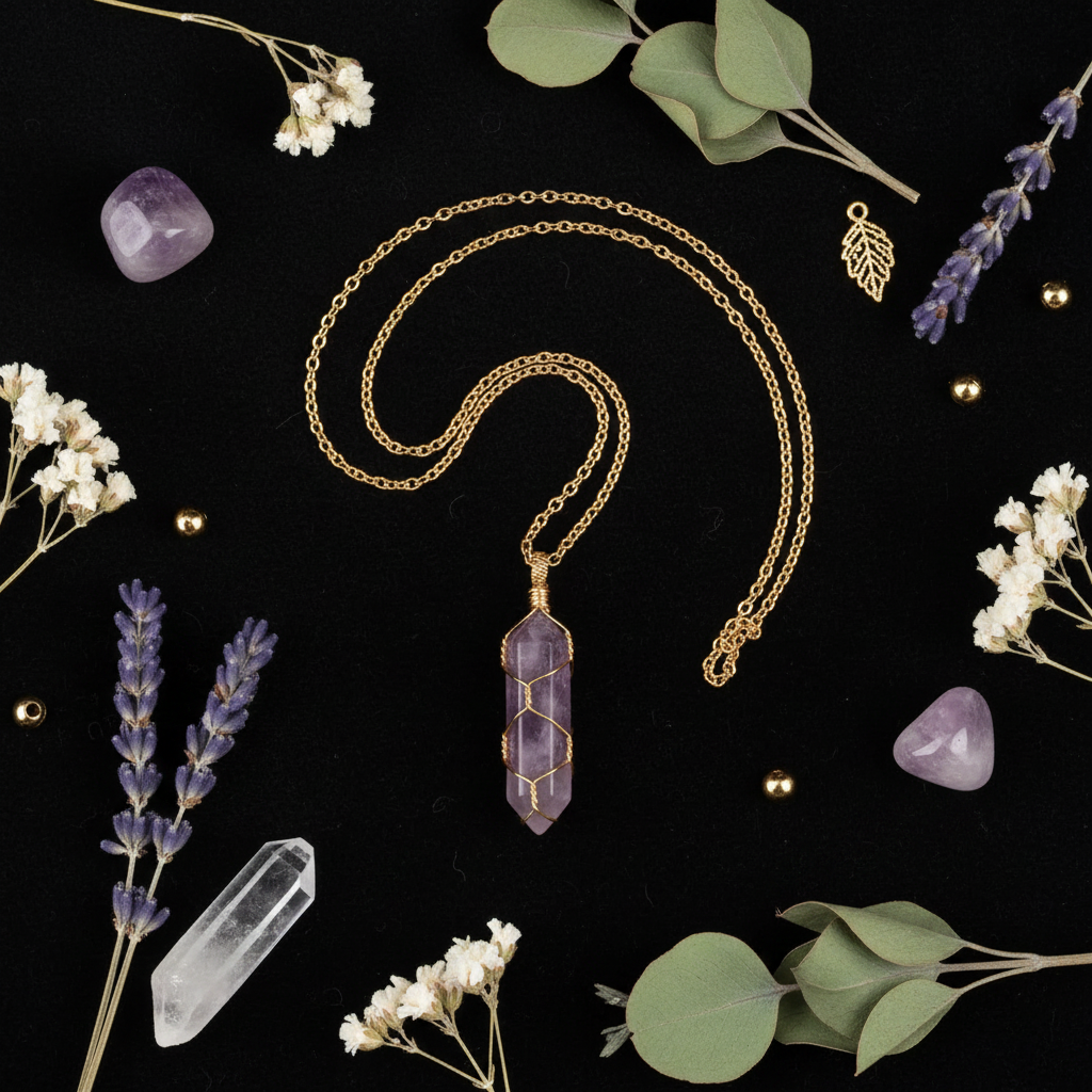 Flat Lay - Hexagonal Pendant