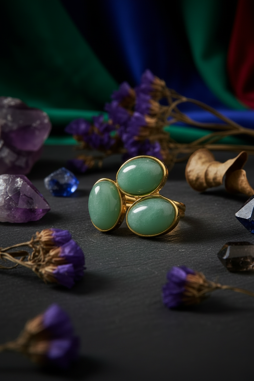 Cluster Crystal Ring