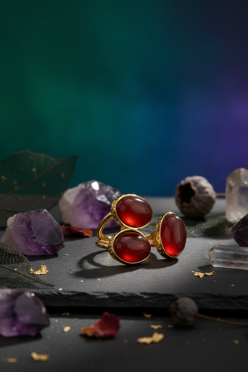 Cluster Crystal Ring