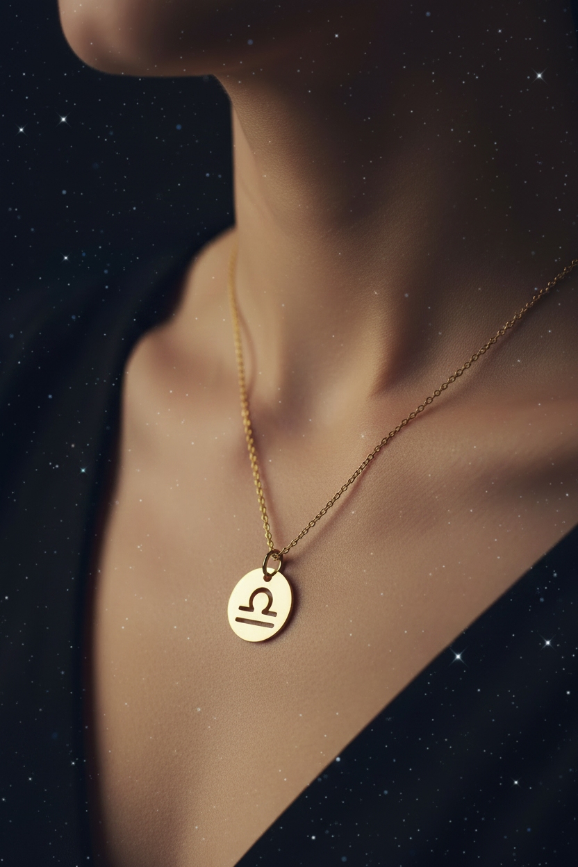 Libra Necklace — Clean Background